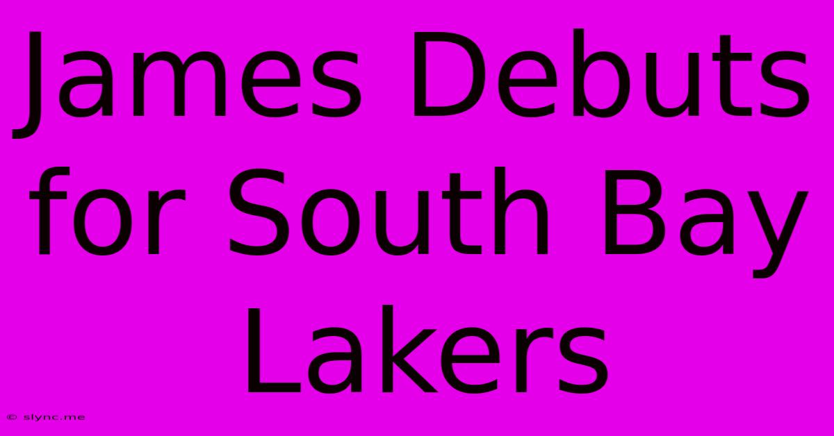 James Debuts For South Bay Lakers